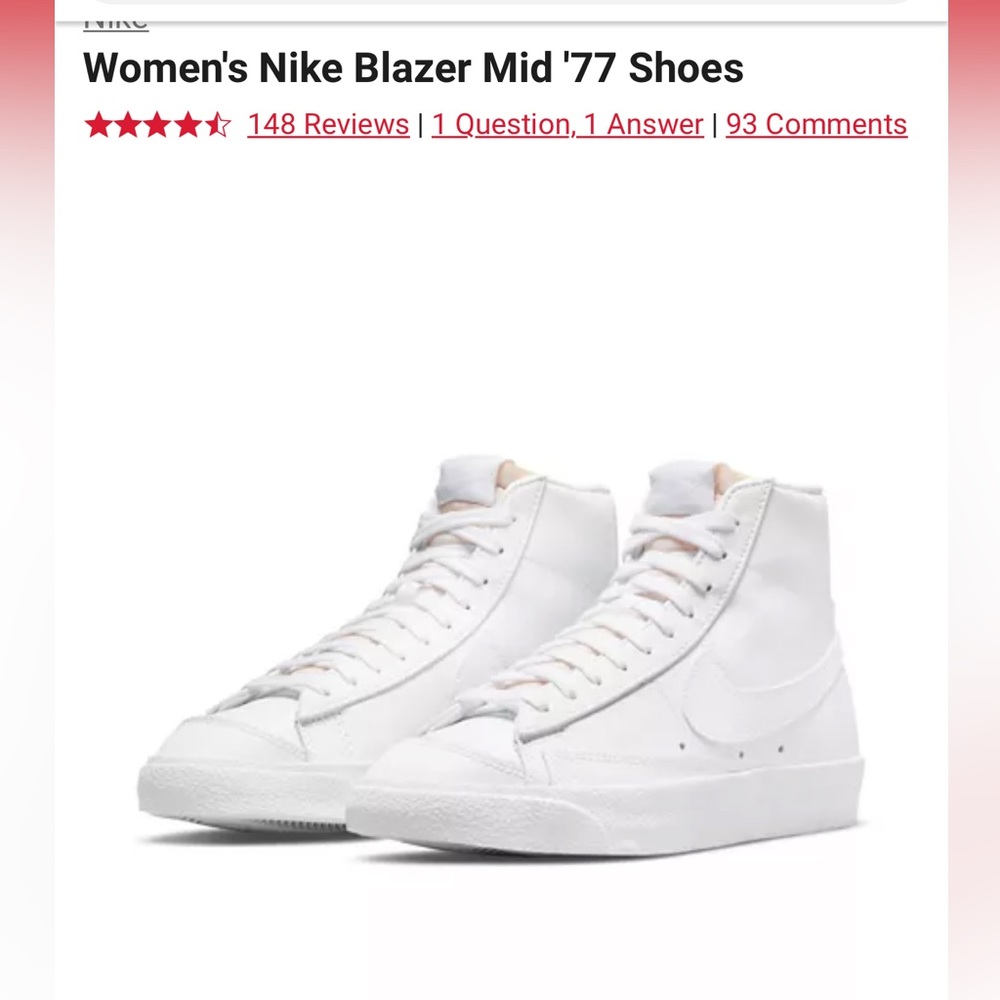 Nike blazer mid 77 size woman’s 7